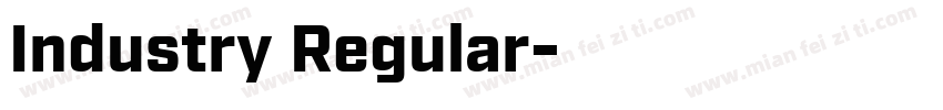 Industry Regular字体转换